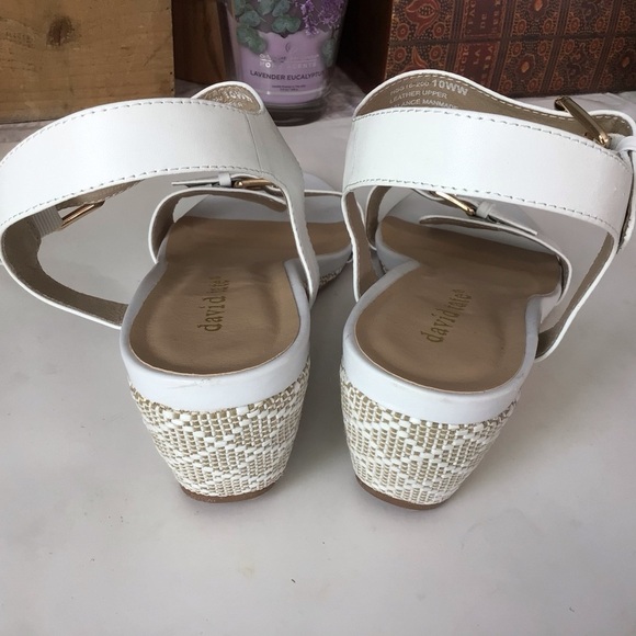 David Tate White Wedge Sandals - Picture 5 of 8